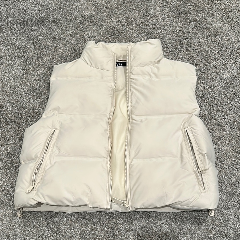 White Puffer Vest